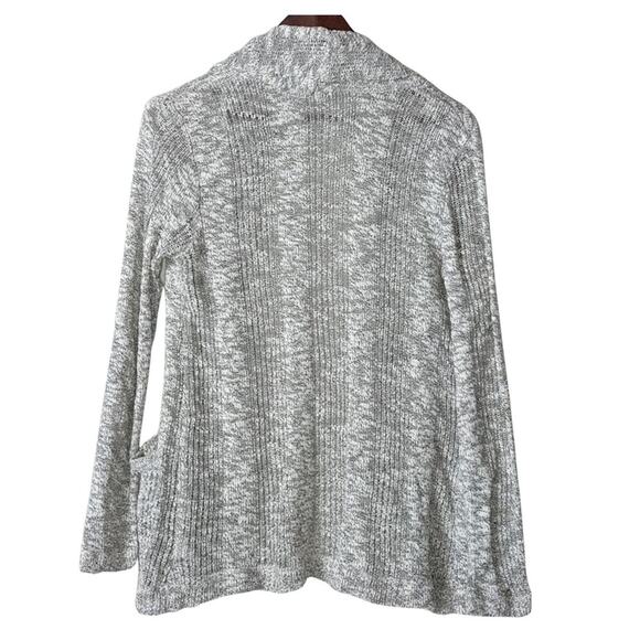 Splendid REVOLVE Seaside Loose Knit Open Front Cardigan Cotton Blend Ash Medium - Picture 4 of 8